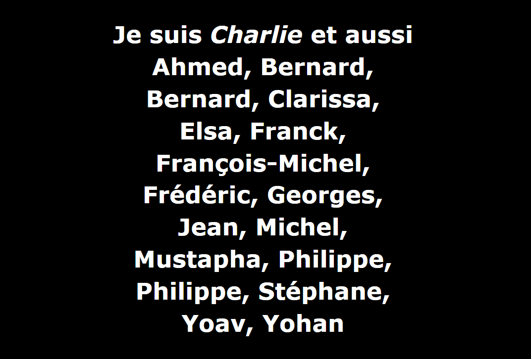 #JesuisCharlie - Ils ont tiré sur la liberté de refuser et le droit à la complexité