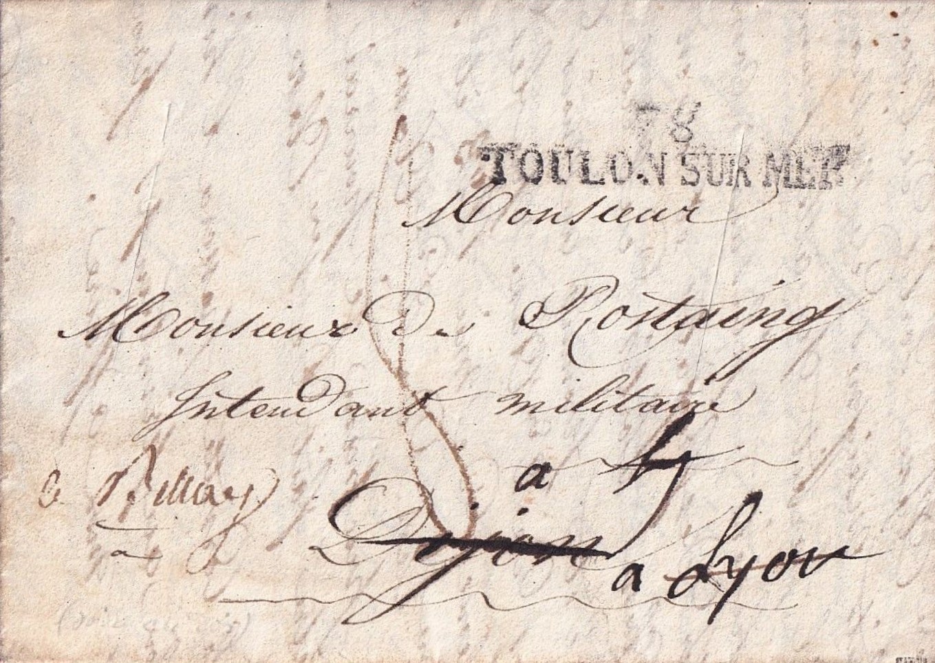 Lettre d'un officier français de Smyrne à Belley en 1824