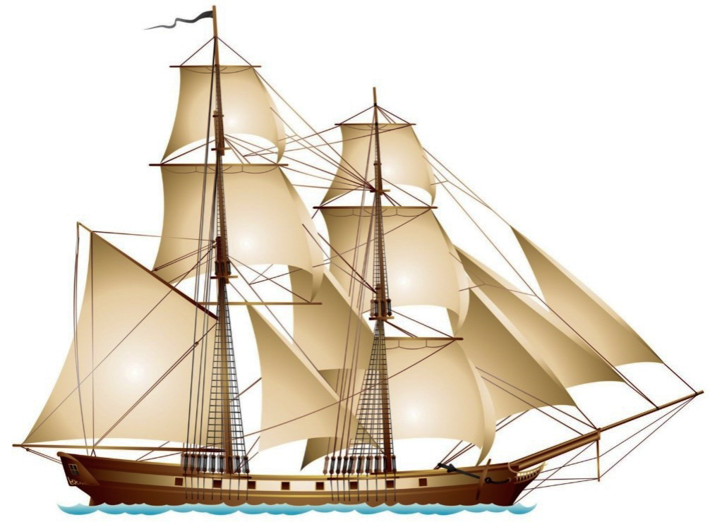 Type de brigantin utilisé pour le commerce du savon en vrac au dix-neuvième siècle (source ActuNautique).