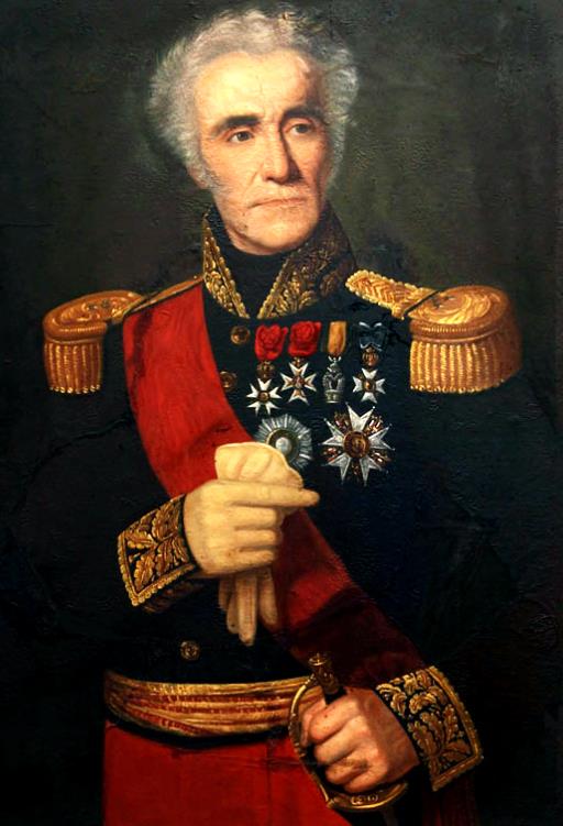Portrait à l'huile du Général Antoine Simon Durrieu exposé à l'hôtel de ville de Saint Sever (source Wikimedia Commons).
