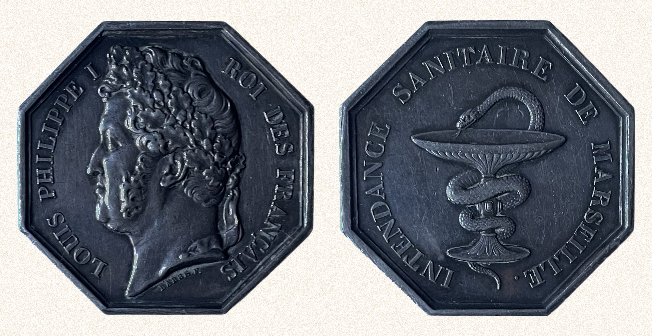 Jeton de présence de l'intendance sanitaire de Marseille