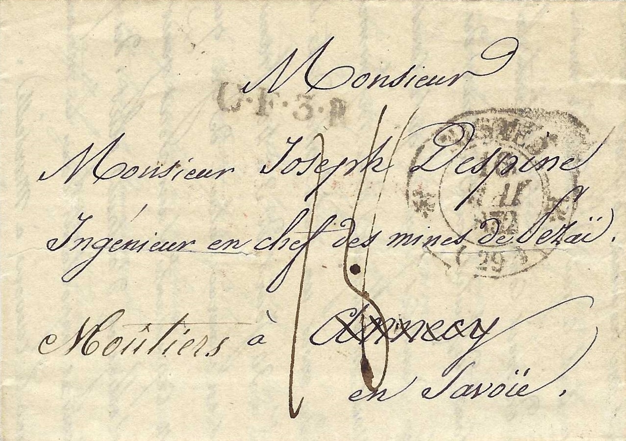 Lettre de Crosne à Signa de 1885 durant le choléra
