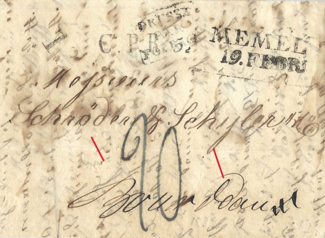 Matérialisation en rouge des deux courtes incisions obliques pour permette la purification au vinaigre sensée éloigner le choléra.