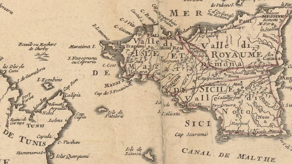 « Carte de l’Italie divisée en ses Estats » de l'An 14 [1805] (source Gallica).
