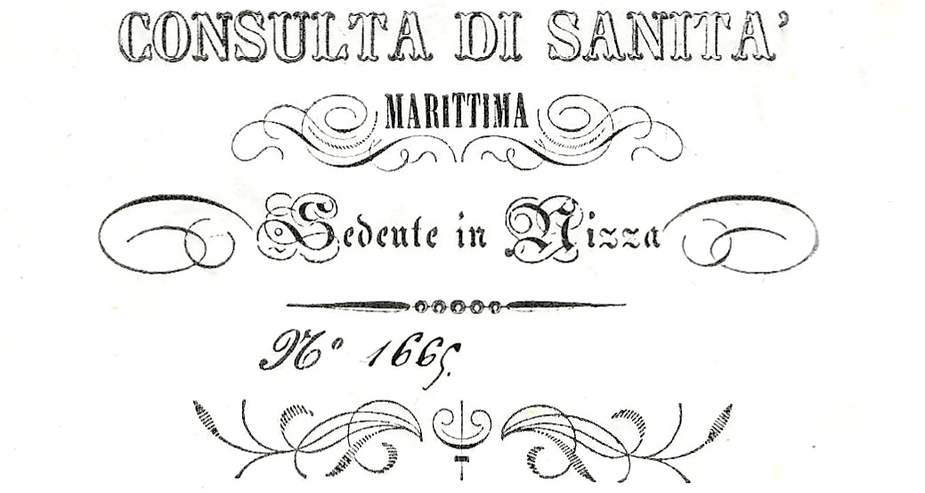 Entête officiel de la lettre portant le numéro de registre 1665.